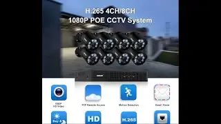 Smar 8CH 2MP CCTV Surveillance Kit . Smar 8CH 2MP POE  Комплект видеонаблюдения