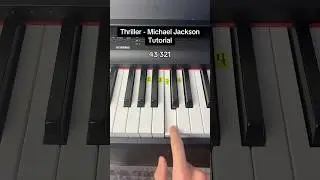 Thriller - Michael Jackson Piano Tutorial #easy #piano #tutorial
