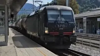 TRAIN MIX AT CELJE TRAIN STATION - freight train, working train Drezina, passanger train's, ...