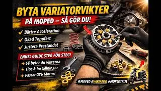 Byta variatorvikter - Hur man byter variatorvikter på sin moped scooter