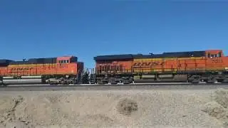 Duo BNSF Trains Meet At Lenwood CA! #bigbossrailfanner