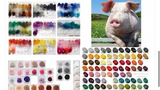 Needle felting wool  colour selection ￼