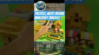 Get ready for the FASTEST, most INSANE Minecraft build you've ever seen! 🤯 MINECRAFT IRL in 60 SEC🚀