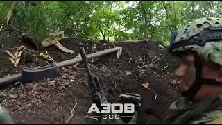 Ukrainian military AZOV first person close combat