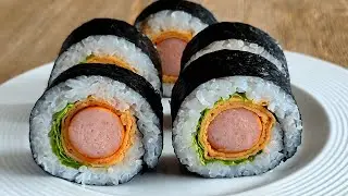 How to Make Frankfurter Sushi at Home | Easy DIY Hot Dog Sushi Roll