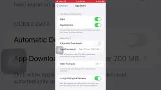 Automatic downloads on iPhone
