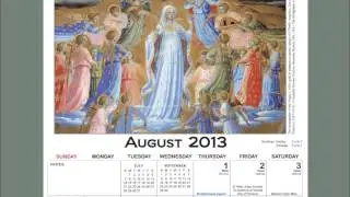 Columban - Calendar Art Guide - August 2013