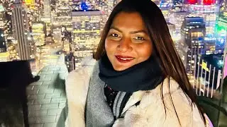 Visiting the top of the Rock observatory and the Rockefeller center #holiday #rockfeller