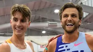 NAU's Colin Sahlman After Running a 3:53 Mile PR For The WIN!