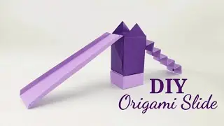 DIY Origami Paper Slide || Origami Slide For Doll House || Paper Craft Idea