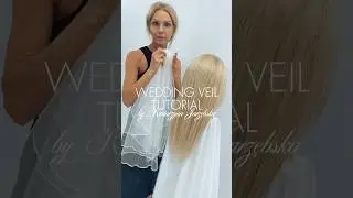 Wedding Veil Tutorial👰&zwj;♀️ How to wear a veil? Easy HAIRSTYLES&hearts;️#katarzynajarzebska #weddingveil