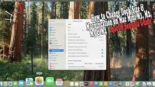 How to Change Dock Size & Magnification on Mac Mini M1, M2, M3 & M4 | macOS Sequoia Guide💻