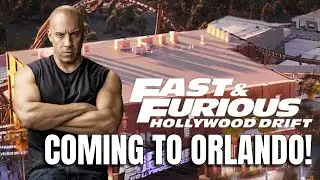 FAST & FURIOUS Hollywood Drift COASTER Coming To Universal Orlando Resort!