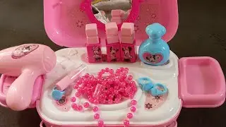 3 minutes Satisfying with Unboxing Pink Mickey Mouse Beauty set | Review toys | ASMR video