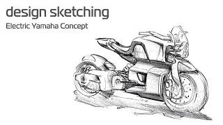 How to DRAW a CONCEPT MOTORCYCLE | Yamaha Concept Motorcycle