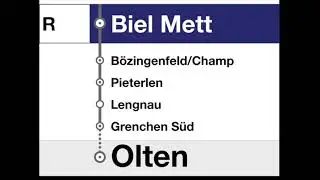 SBB Ansagen - Regio Biel/Bienne &ndash; Solothurn &ndash; Olten