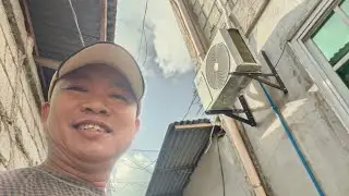 Installing 1 HP split type Aircon AUX F serreis DC inverter