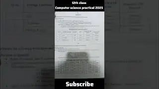 12th class computer science practical 2025