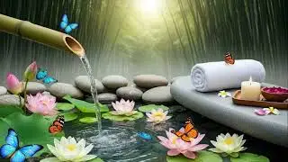 Relaxing Bamboo Water Sounds | Stress Melts Away