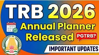 ⭕Breaking|TRB 2026 Annual Planner Released| Must watch 