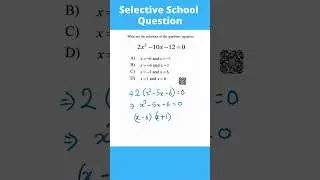 The HARDEST Selective School Exam Algebra Question SOLVED 🤯#selectiveschool #mathshorts #aussie