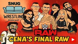 🔴 LIVE TONIGHT! The Snug Wrestling Podcast&ndash; WWE Monday Night RAW Review |CENA&rsquo;S FINAL RAW! #wweraw 📱