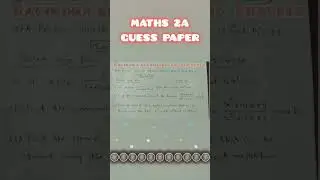 MATHS 2A GUESS PAPER #interexams #intermediate #exam