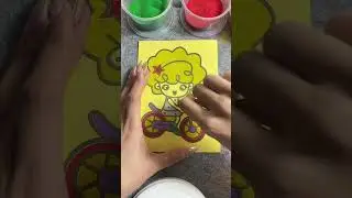 Relaxing Sounds💛🧡💜💙 #satisfying #sandpainting #art #colorfulsandart
