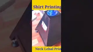 T Shirt Printing Machine-Neck Lebal Printing #shorts #shortvideo #trending