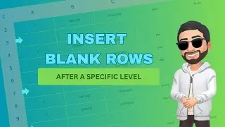 How to Insert rows after a specific Level | Excel Tips & Tricks