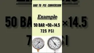 #BAR TO PSI#conversion #C&I#pressure #gauge #powerplant