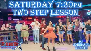 Two Step 🙆&zwj;♀️ Whip to Shoulder Catch to Head Loop 🙆&zwj;♀️ Lesson by DJ JohnPaul and Kortnee at Round Up