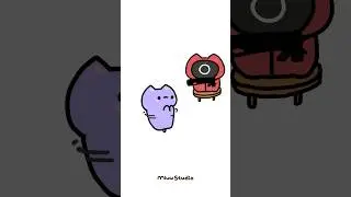 Squid Game with Miuu💜 #animation #cat #squidgame