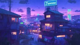 🌙 Night Rain in Old Japan | 80’s & 1990 Lofi for Sleep & Focus | The Japanese Town