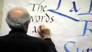 Robert Palladino Calligraphy Lecture and Demonstration