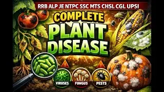 PLANT DISEASES FOR RRB EXAM SSC  CGL CHSL UPSI