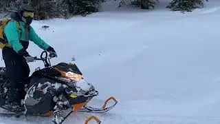 Colorado backcountry Snowmobile access snowboarding 23