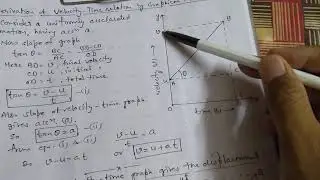 DERIVATION OF VELOCITY-TIME RELATION BY GRAPHICAL METHOD