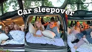 CAR SLEEPOVER / overnachten in de auto, pinterest sleepover
