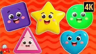 Five Little Shapes - Fun Kids Music & Learning Nursery Rhymes