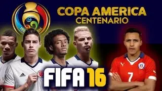 COLOMBIA vs CHILE- Copa America Centenario 2016 en FIFA16