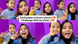 (Rock,paper,scissors,shoot)CHALLENGE WITH MY SISTER❤️😍#aasukhan #explore #aashminkhan #aasumemee 