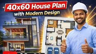 40&times;60 House Plan with Parking | Modern Duplex Design | Engineer Approved Floor Plan