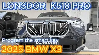Lonsdor K518 Pro Add 2025 BMW X3 BCP Smart Key with UWB function- OBDII365