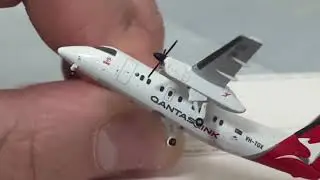 GEMINIJETS Qantas Bombardier Q200 - Model unboxing and Overview - 1:400 Scale