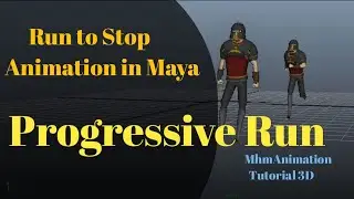 Run To Stop Animation in Maya Class_10