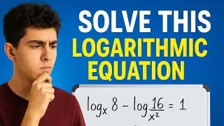 Change of Base Turns Complex Log Into Simple Steps! #SharpSolving #LogEquationTips