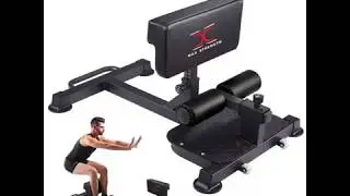 MAXSTRENGTH Adjustable Sissy Squat Bench Stand Quad/Core Strength Fitness Training Machine