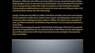 How Platincoin Uses Blockchain Technology