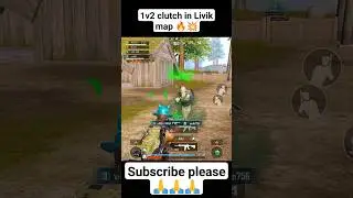 1v2 clutch 🔥in Livik map || Livik gameplay in 1v2 #bgmi #pubgmobile #bgmishorts #shortvideo